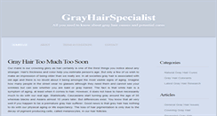 Desktop Screenshot of grayhairspecialist.com
