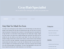 Tablet Screenshot of grayhairspecialist.com